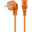 C&acirc;ble de connexion froid coud&eacute;, 5 m, orange