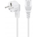 C&acirc;ble de connexion froid coud&eacute;, 2 m, blanc