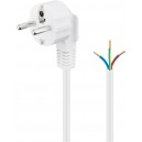 C&acirc;ble &agrave; contact de protection coud&eacute; &agrave; confectionner, 1,5 m, blanc