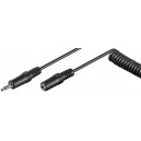 Rallonge pour casque d'&eacute;coute 3,5 mm, C&acirc;ble en spirale